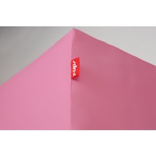 r-up Passt Spannbettlaken 120x200-130x200 bis 35cm Höhe rosa 100% Baumwolle 130g/m²