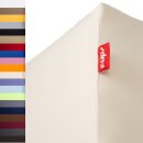 Kundenretoure Set 3x r-up Passt Spannbettlaken 180x200-200x220 bis 35cm Höhe 100% Baumwolle 130g/m dunkelblau, natur, rosa