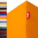 Kundenretoure Set 4x r-up Passt Spannbettlaken 90x200-100x200 bis 35cm Höhe 100% Baumwolle 130g/m dunkelblau, braun, orange, rubinrot