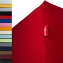 Kundenretoure Set 4x r-up Passt Spannbettlaken 90x200-100x200 bis 35cm Höhe 100% Baumwolle 130g/m dunkelblau, braun, orange, rubinrot