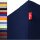 Kundenretoure Set 4x r-up Passt Spannbettlaken 90x200-100x200 bis 35cm Höhe 100% Baumwolle 130g/m dunkelblau, braun, orange, rubinrot