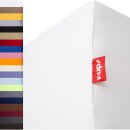 Kundenretoure Set 3x r-up Passt Spannbettlaken 90x200-100x200 bis 35cm Höhe 100% Baumwolle 130g/m bordeauxrot, 2x weiss