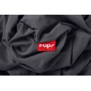 r-up Prima Spannbettlaken 140x200-160x220 bis 35cm Höhe anthrazitgrau 97% Baumwolle / 3% Elasthan 160g/m²