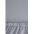 r-up Prima Spannbettlaken 180x200-200x220 bis 35cm Höhe silbergrau 97% Baumwolle / 3% Elasthan 160g/m²