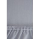 r-up Klasse Spannbettlaken 140x200-160x220 bis 35cm Höhe silbergrau 100% Baumwolle 200g/m²
