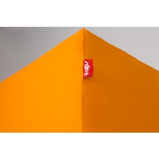 r-up Passt Spannbettlaken 90x200-100x200 bis 35cm Höhe orange 100% Baumwolle 130g/m²